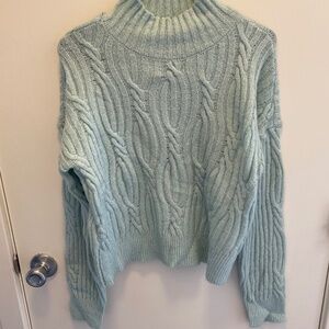 Mint Mock Neck Sweater